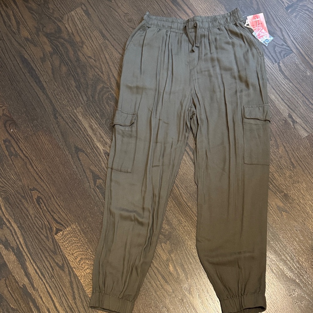 Ci Sono Olive Cargo Jogger Pants